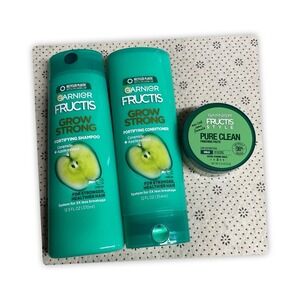 Garnier Fructis Fortifying Shampoo & Conditioner & Finishing Paste, 3 Items